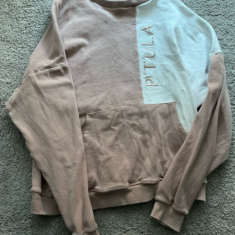 Ptula block crewneck small mauve - Picture 2 of 3